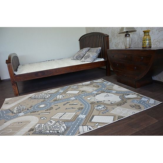 Covar anti-derapant pentru copii – model stadă bej