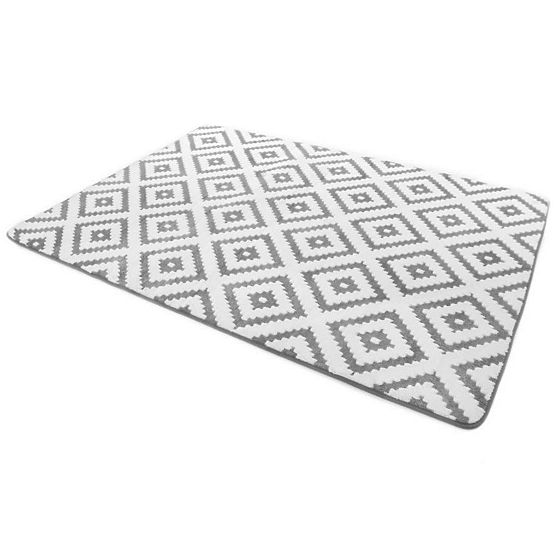 covor 3D DIAMOND GRI & WHITE