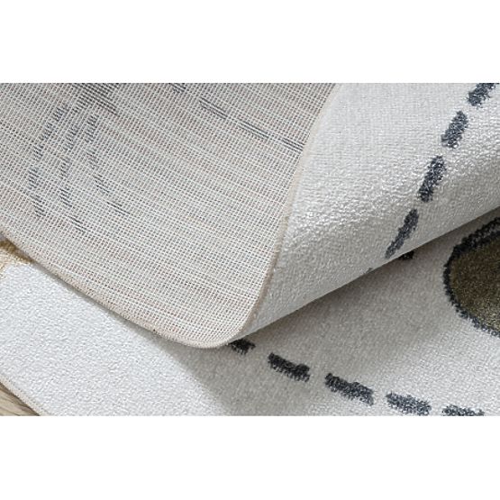 Covor BONO 8288 rotund Spațiu, planete crem / antracit