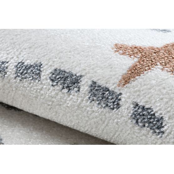 Covor BONO 8288 rotund Spațiu, planete crem / antracit