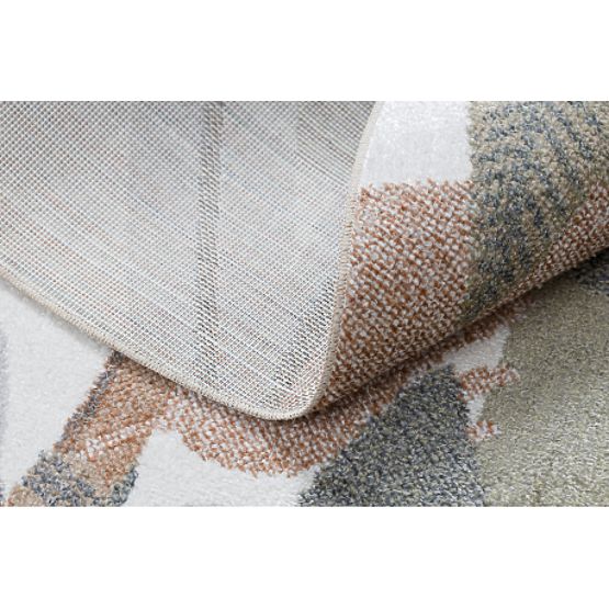 Covor BONO 8426 rotund Jungle, animale sălbatice crem / auriu închis