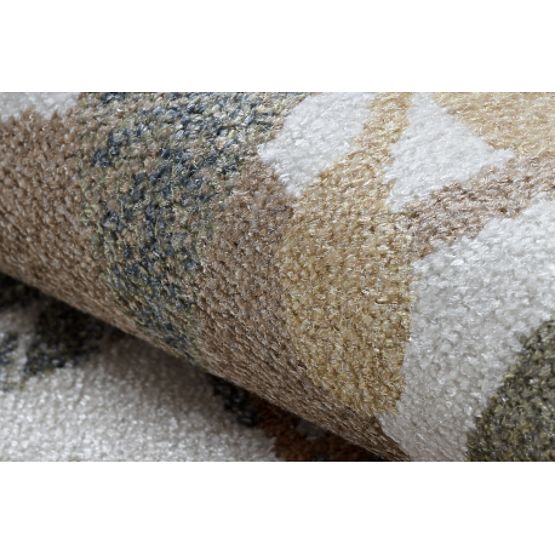 Covor BONO 8426 rotund Jungle, animale sălbatice crem / auriu închis