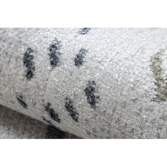 Covor BONO 8436 rotund Mașini, străzi crem / gri deschis