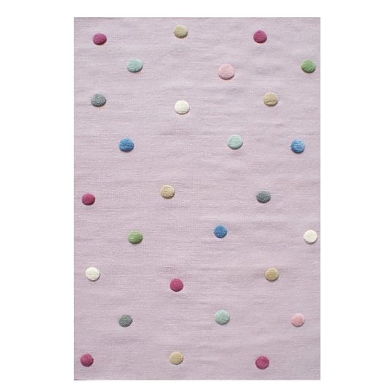 Covor copii cu buline – roz