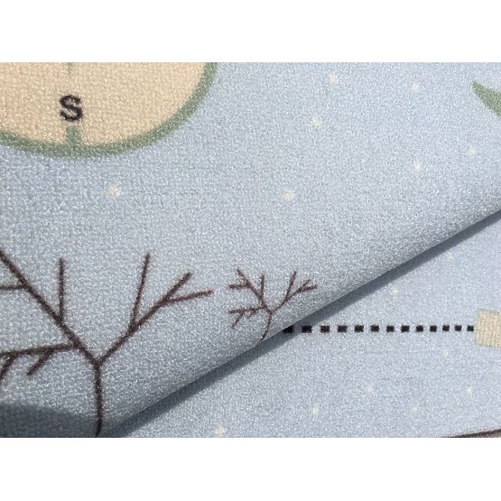 Covor copii Hartă Comori – albastru