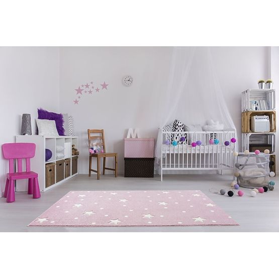 Covor copii HEAVEN – roz/alb