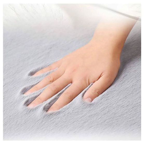 Covor de mătase iepure - gri închis