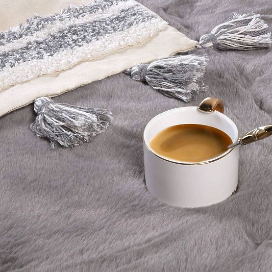 Covor de mătase iepure - roz