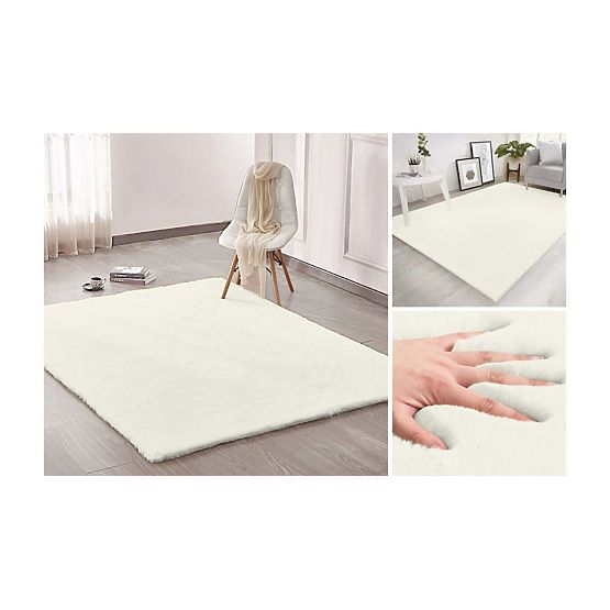 Covor de matase Rabbit Nou - Ivory