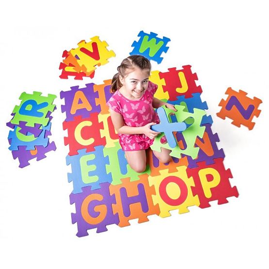 Covor de podea Puzzle cu alfabet