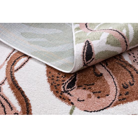 Covor FUN Flami pentru copii, flamingo crem