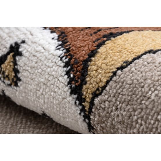 Covor FUN Forester pentru copii, animale, pădure bej