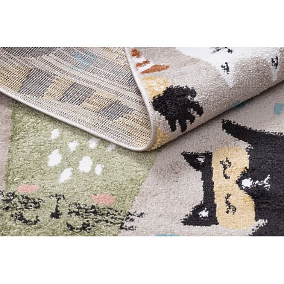 Covor FUN Kittens pentru copii, pisici bej