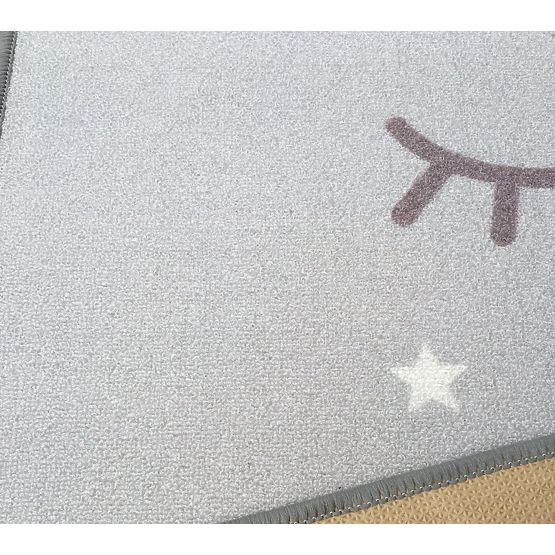 Covor gri pentru copii – model ochi somnoroși