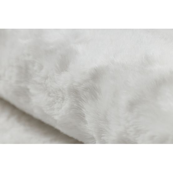 Covor lavabil SHAPE 3105 Inimă Shaggy - fildeș plușat, antiderapant