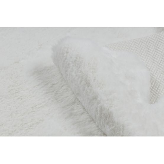 Covor lavabil SHAPE 3146 Ursuleț Shaggy - fildeș pufos, antiderapant