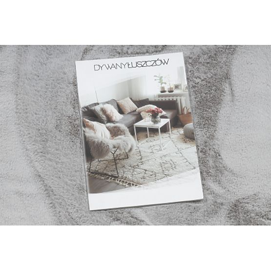 Covor lavabil SHAPE 3146 Ursuleț Shaggy - gri pluşat, antiderapant