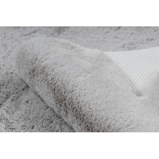Covor lavabil SHAPE 3146 Ursuleț Shaggy - gri pluşat, antiderapant