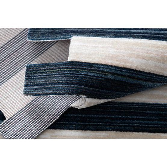 Covor modern pentru copii TOYS 75324 KOTVA, formă neregulată, crem, turcoaz, albastru închis