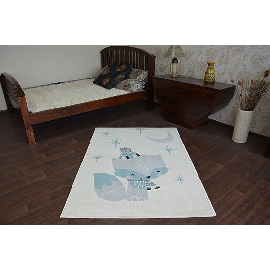 Covor pentru copii – model cu vulpe crem