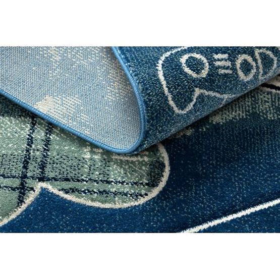 Covor PETIT ELICOPTER, AVIOANE, albastru