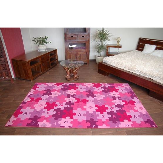 Covor puzzle pentru copii – Mov