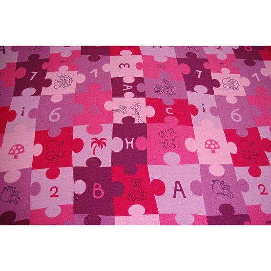 Covor puzzle pentru copii – Mov