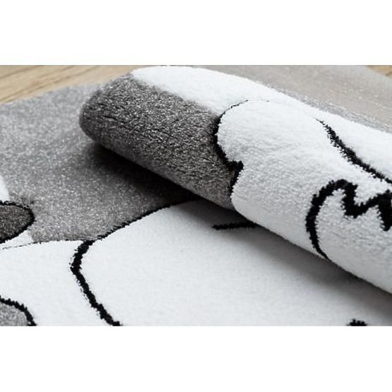 Covor rotund PETIT CĂȚELUȘ, gri