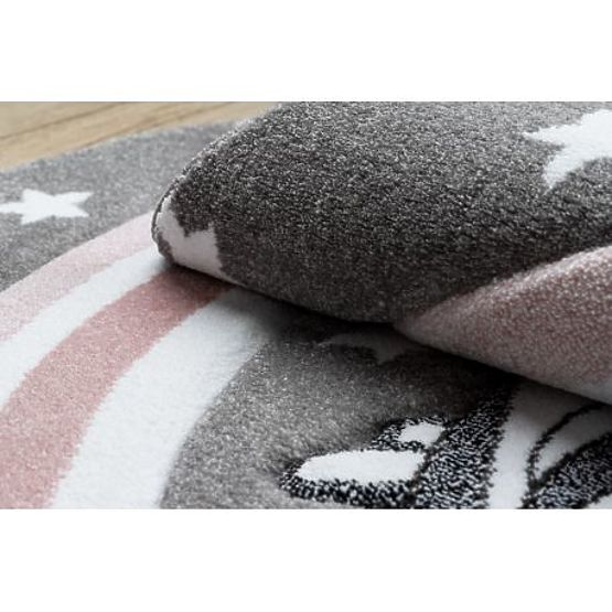 Covor rotund PETIT PONY Ponei, gri