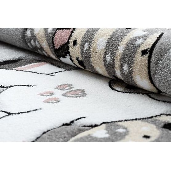 Covor rotund PETIT UNICORN, gri