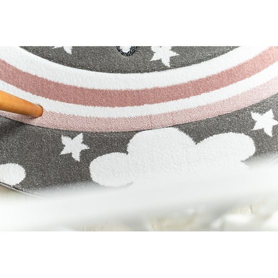 Covor rotund PETIT - Unicorn - gri