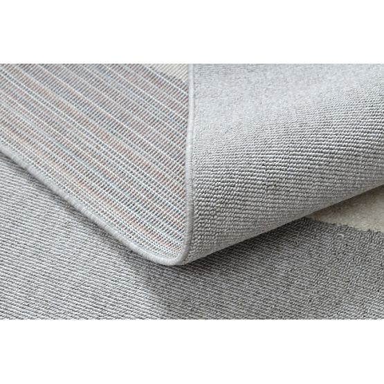 Covor YOYO GD50 gri/alb - Ursuleț pentru copii, structural, senzorial cu ciucuri