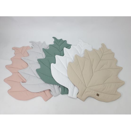 Covoraș de joacă din bumbac Leaf - roz vechi