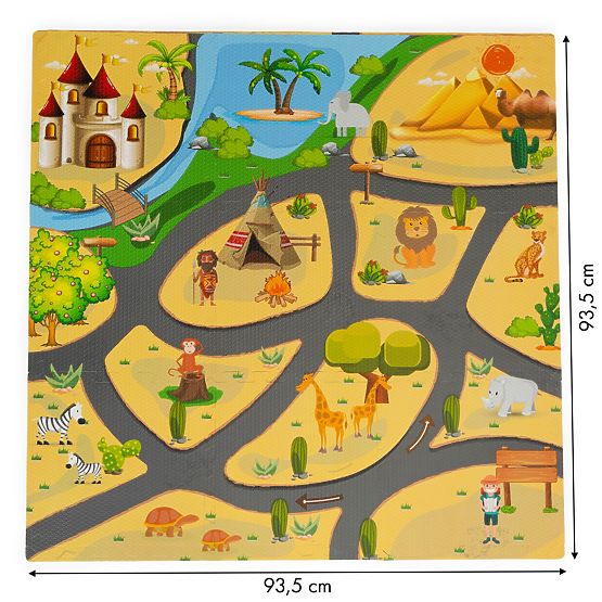 Covoraș de joacă pentru copii Safari