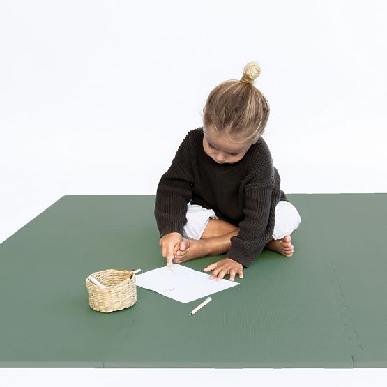 Covoraș de joacă TODDLEKIND 130 x 130 cm - Moss