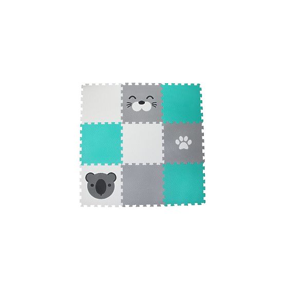 Covoraș de joc din spumă 9 buc - Koala, focă și labă