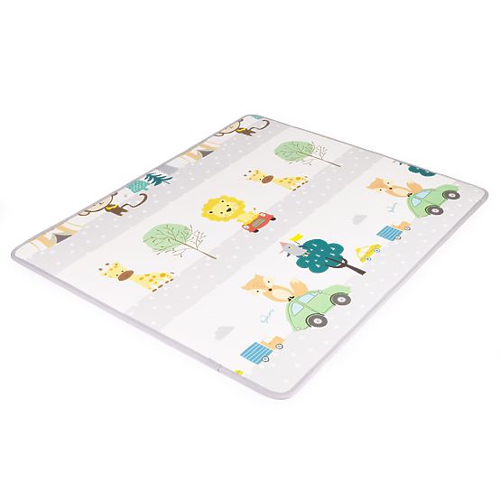 Covoraș educațional din spumă, reversibil, rulabil cu alfabet ECOTOYS pentru copii