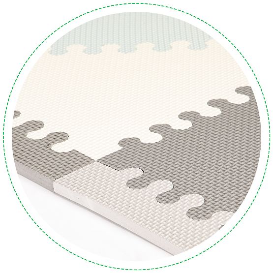 Covoraș educativ din spumă tip puzzle eva 20 bucăți 127x157cm ECOTOYS