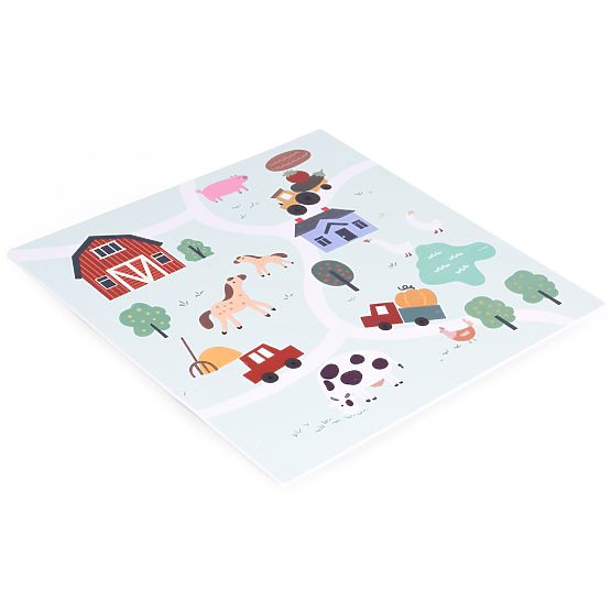 Covoraș mare din spumă EVA pentru copii Ferma 90,5x90,5 cm 21 bucăți ECOTOYS