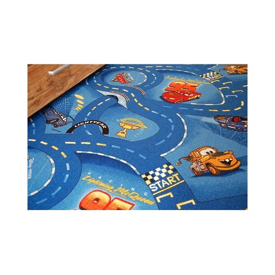 Covoras pentru copii CARS – Strazi albastre