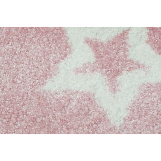 Covoras pentru copii - roz / alb STARLIGHT