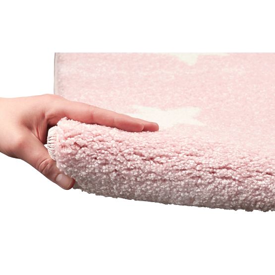 Covoras pentru copii - roz / alb STARLIGHT