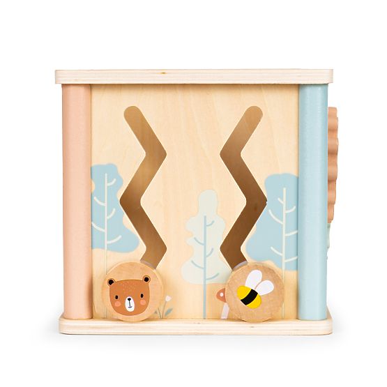 Cub educativ din lemn cu forme ECOTOYS