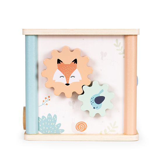 Cub educativ din lemn cu forme ECOTOYS
