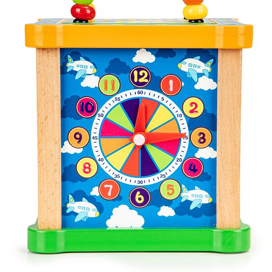 Cub educativ din lemn cu labirint