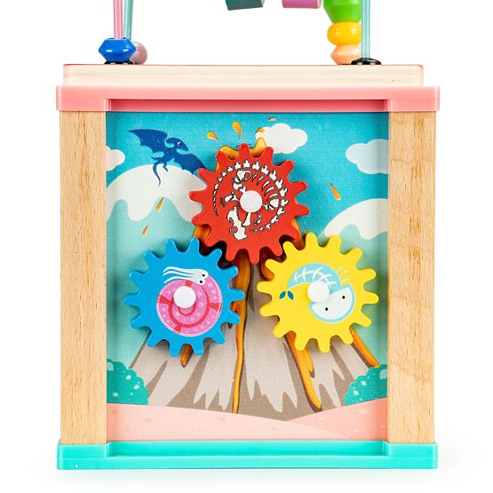 Cub educativ din lemn, sortator mula ECOTOYS