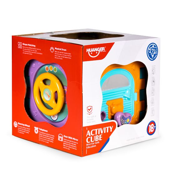 Cub educativ interactiv cu sortare și sunete 6 în 1