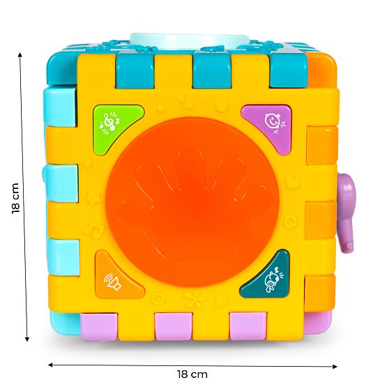 Cub educativ interactiv cu sortare și sunete 6 în 1