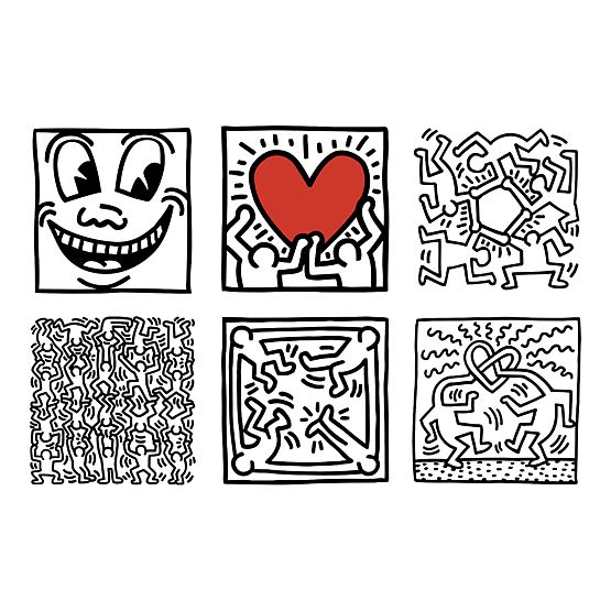 Cuburi cu imagini Vilac Keith Haring