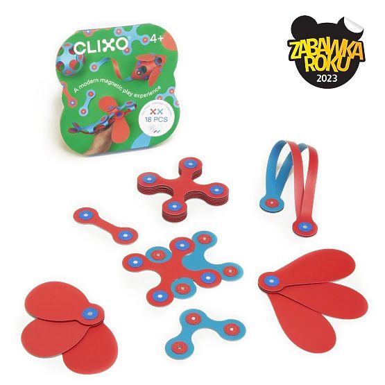 Cuburi magnetice Clixo Itsy, Roz-Turcoaz